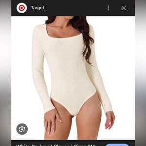 Elegant White Bodysuit Blouse